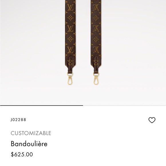 Louis Vuitton nwt bandouliere shoulder strap - Picture 6 of 6